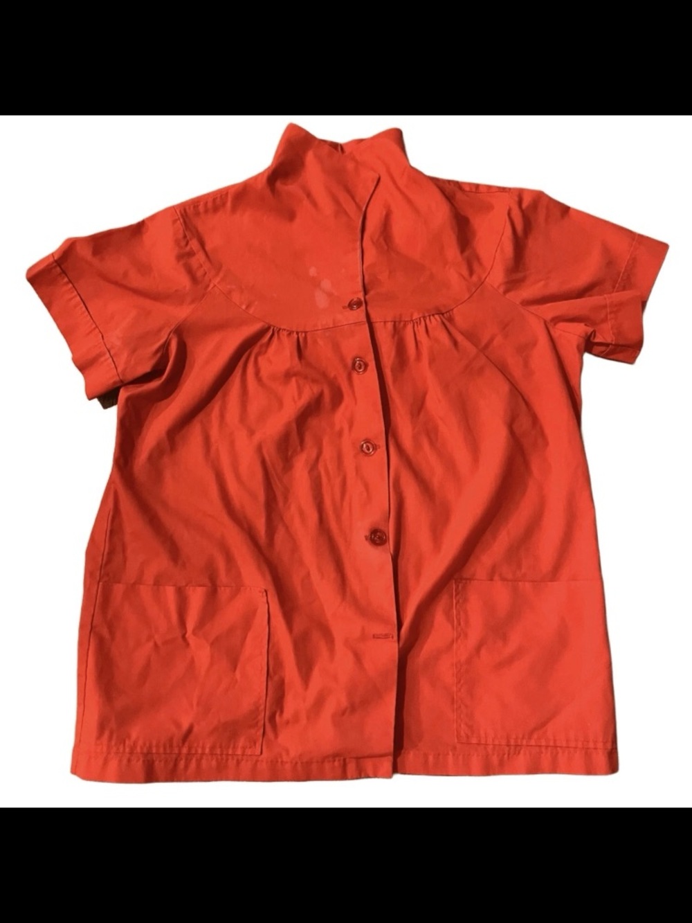 Vintage Shirt Womens Large Red Short Sleeve Casual Retro GALS of California